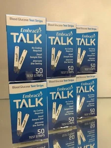 Embrace TALK Blood Glucose Test Strips 300 Count. EXP 10/2026 FREE SHIPPING - Picture 1 of 6