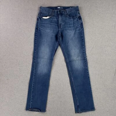 Old Navy 32x34 Straight Fit Blue Jeans Stretch Flex Denim Modern - Image 1 of 4