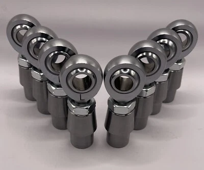 KIT DE 4 ESLABONES 5/8 x 5/8-18 JUNTAS CROMOLY HEIM TAPONES para tubo de identificación de 1” 4 diestro+4 diestro Foto 1 de 4