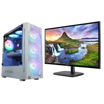 Custom PRC Gaming Desktop PC i7 16GB 256GB 1TB GTX 960 4GB WiFi BT W10 + 27" FHD - Image 1 of 4