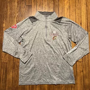 Fanatics Los Cavaliers Quarter Zip Size Large Gray Used NBA Basketball 75 Years - Picture 1 of 10