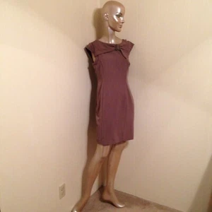 SANDRA DARREN, DRESS, SIZE 6P, TAUPE - Picture 1 of 4