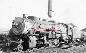 3J112 RP 1947 KANSAS CITY SOUTHERN RAILROAD LOCO #200 KC MO x WABASH 2504 - Picture 1 of 1