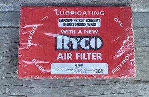 Air Filter A353 For Holden Camira Ryco JD 1.8L EFI 84-87 JE 2.0L F/Inj 87-1989 - Picture 1 of 6