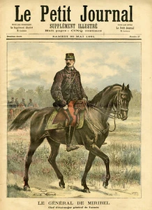"LE PETIT JOURNAL N°27 du 30/5/1891" LE GÉNÉRAL DE MIRIBEL / LE CRIME D'OTSU - Imagen 1 de 2