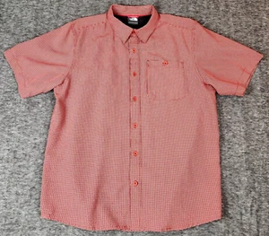 North Face Shirt Mens Large Check Plaid Short Sleeved Camp Fishing Resort - Picture 1 of 19