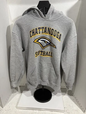 Sudadera con Capucha Gildan Chattanooga Softbol Talla M Gris Mezcla Pesada Pullover Foto 1 de 4