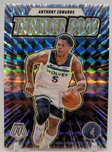 2024-25 Mosaic Basketball Anthony Edwards #4 Thunder Road Silver Mosaic - Wolves - Picture 1 of 3