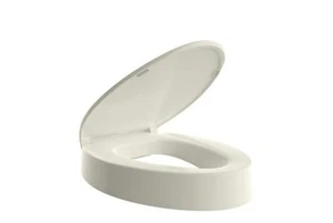 ELONGATED toilet seat risers for seniors, Slow Close, Elevated toilet seat, H... - Picture 1 of 2
