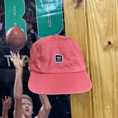 Adidas Sombrero Gorra Correa Trasera Rojo Skateboarding Trifolio Hombres Talla Única Parche Logo Foto 1 de 4