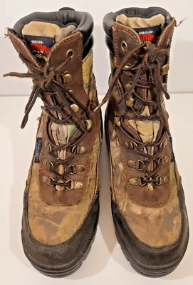 Herman Survivors Young Buck Hunting Boots Leather Camo Waterproof Scent Mask US8 - Image 1 of 4