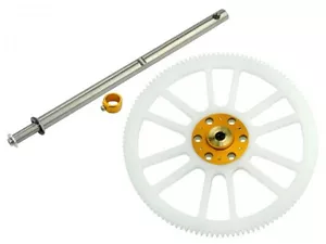 Microheli Delrin Main Gear w/ Auto-Rotation Hub set (GOLD)-BLADE 200 SRX / 200 S - Picture 1 of 1