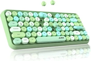 Ajazz 308i Wireless Bluetooth Cute 84 keys Keyboard for PC Laptop Mac Phone - Picture 1 of 30