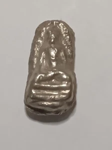 Amuleto canna Phra argento massiccio tailandese, buddismo Buddha, collezionisti - Foto 1 di 1