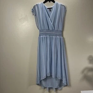 BCBG Blue/White Striped High-low Sleeveless Women's Dress Size M - Picture 1 of 8
