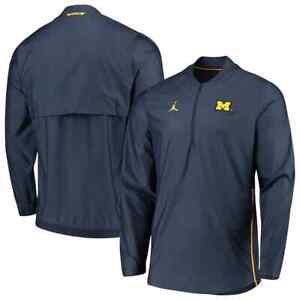 Jordan Nike Michigan Wolverines Sideline Lockdown Half-Zip Jacket Small NEW $80