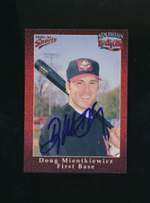 1998 Multi-Ad #19 Doug Mientkiewicz New Britain Rock Cats signed auto autograph