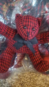 Plüsch Flanell Urlaub Bär Dekor Menge 6 - Bild 1 von 5