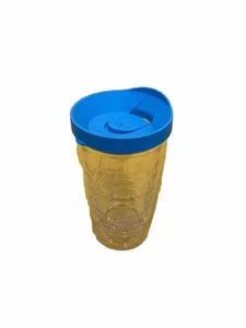 Tervis Tumbler 16 oz Clear with Blue Lid - Picture 1 of 1