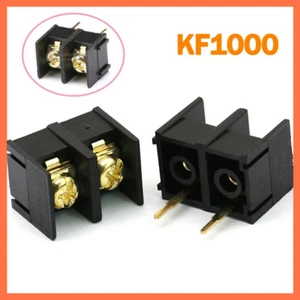2 Way PCB Black Screw Barrier Terminal Block Strip Connector 10mm Pitch 300/250V - Picture 1 of 8