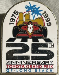 1999 25th Anniversary Toyota Grand Prix Of Long Beach Hat Lapel Racing Pin - Picture 1 of 2