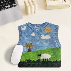 Creative Cute Sweater Printed Mouse Pad Anti-slip Thickened Keyboard Mice Ma _xa - Zdjęcie 1 z 20