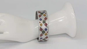 WWII ALUMINIUM 'HUCULIAN ART' TRENCH ART or FOLK ART BANGLE from Poland c.1945 - Picture 1 of 16