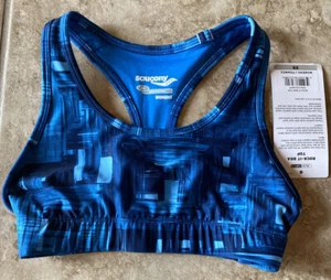 New Women’s Saucony XS Rock-it Bra Top SA 81578 Blue - Picture 1 of 1