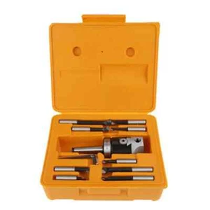 MT3 M12 Arbor F1 -12 50mm testa alesatrice e 9pz barre alesatrici 12mm, set testa alesatrice - Foto 1 di 15