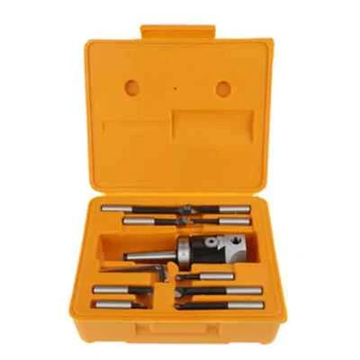 MT3 M12 Arbor F1 -12 50mm testa alesatrice e 9pz barre alesatrici 12mm, set testa alesatrice - Immagine 1 di 4