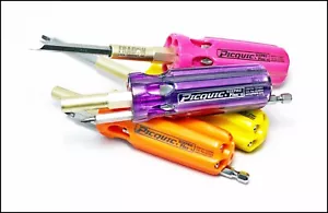 Picquic Sixpac Plus Screwdriver MultiBit Canada Yellow Fucshia Blackberry Orange - Picture 1 of 5