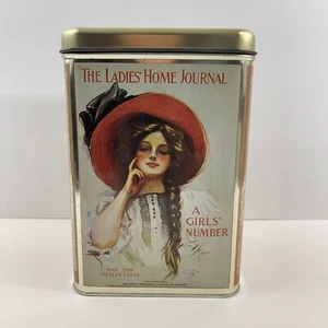 Vintage The Ladies Home Journal Girls Number Tin Canister Cheinco 1909 Artwork - Picture 1 of 12