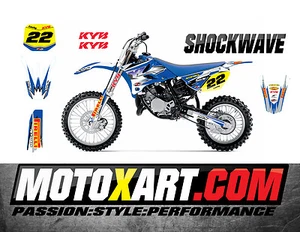 YAMAHA YZ 85 - 2015 - 2021 SHOCKWAVE style stickers kit Full Custom Graphics - Picture 1 of 5