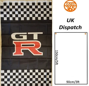GTR Flagge Garage Banner 3x5 Fuß mankave JDM modifiziert Nissan Motorsports R32 R33 R34 - Bild 1 von 3
