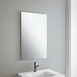 Plain Frameless Bathroom Mirror with Wall Hanging Fixings - Picture 1 of 33