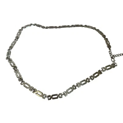 Женский пояс-цепочка Silvertone 43 дюйма винтажный - Изображение 1 из 3