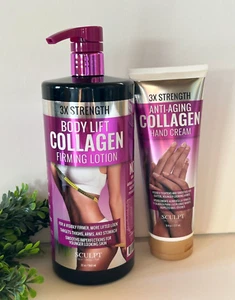 Sculpt 3x Strength Body Lift Collagen Firming Lotion & Anti- Aging Hand Cream - Picture 1 of 4