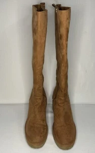 Botas Altas Carrigan Universal Thread Imitación Gamuza Coñac Talla 10 - Imagen 1 de 4