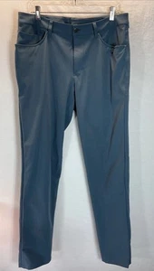 Lululemon multi zip Pocket Pant Chino ABC Mens 34 x 36 Blue - Picture 1 of 8
