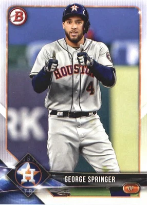 2018 Bowman Baseball Card #14 George Springer - Image 1 of 2