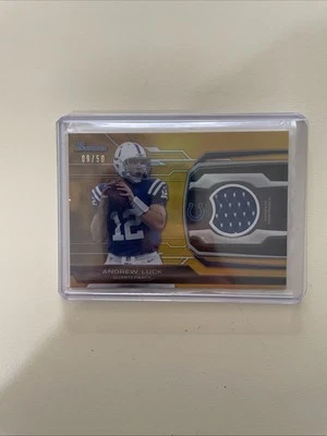 Bowman 2013 - Reliquia Andrew Luck #BR-AL oro/50 (MEM) Foto 1 de 2