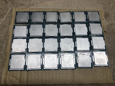 INTEL CPU JOB LOT X24 I5 I7 4TH 8TH GEN REMOVED FROM WORKING PC'S - Image 1 of 4