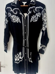 Beautiful River Island Silky Viscose Shirt Dress Size 14 New With Tags - Picture 1 of 4