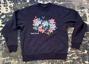 Maglione Teddy Fresh adulto medio manica lunga fiori natura preppy H3H3 - Foto 1 di 9