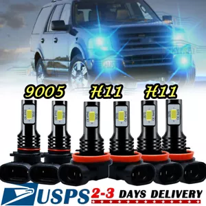 For Toyota Highlander 2011-2019 Combo LED Headlight High/Low Kit+Fog Light 8000K - Picture 1 of 12
