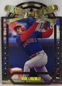 Juan Gonzalez 1996 Topps Laser POWER CUTS #P13 Texas Rangers DIE-CUT INSERT - Picture 1 of 11