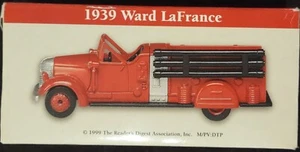 1939 Ward LaFrance Miniature Fire Truck Reader's Digest Open Box - Picture 1 of 2