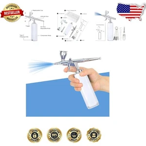 Mini Handheld Airbrush Kit with Dual Pressure Setting for Artists and Barbers - Picture 1 of 11
