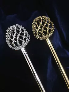 Scettro strass trasparenti cristallo.Argento/Oro/Rosso Oro.Scegli il tuo colore! - Foto 1 di 14