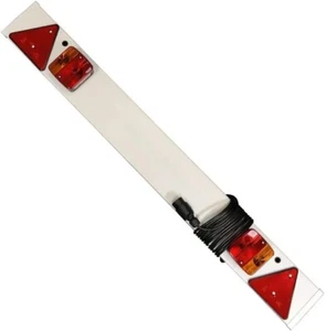 4FT TRAILER LIGHT BOARD WITH 3 METRE CABLE CARAVAN CAR TOURING TRAVEL TOWING - Picture 1 of 4